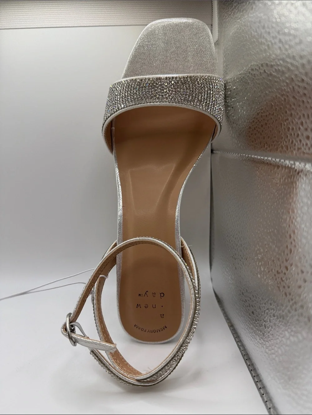A New Day Shannon Crystal Heels with memory foam insole size 8.5 - Picture 4 of 6